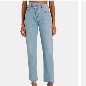 Agolde Light Blue Straight Leg Jeans